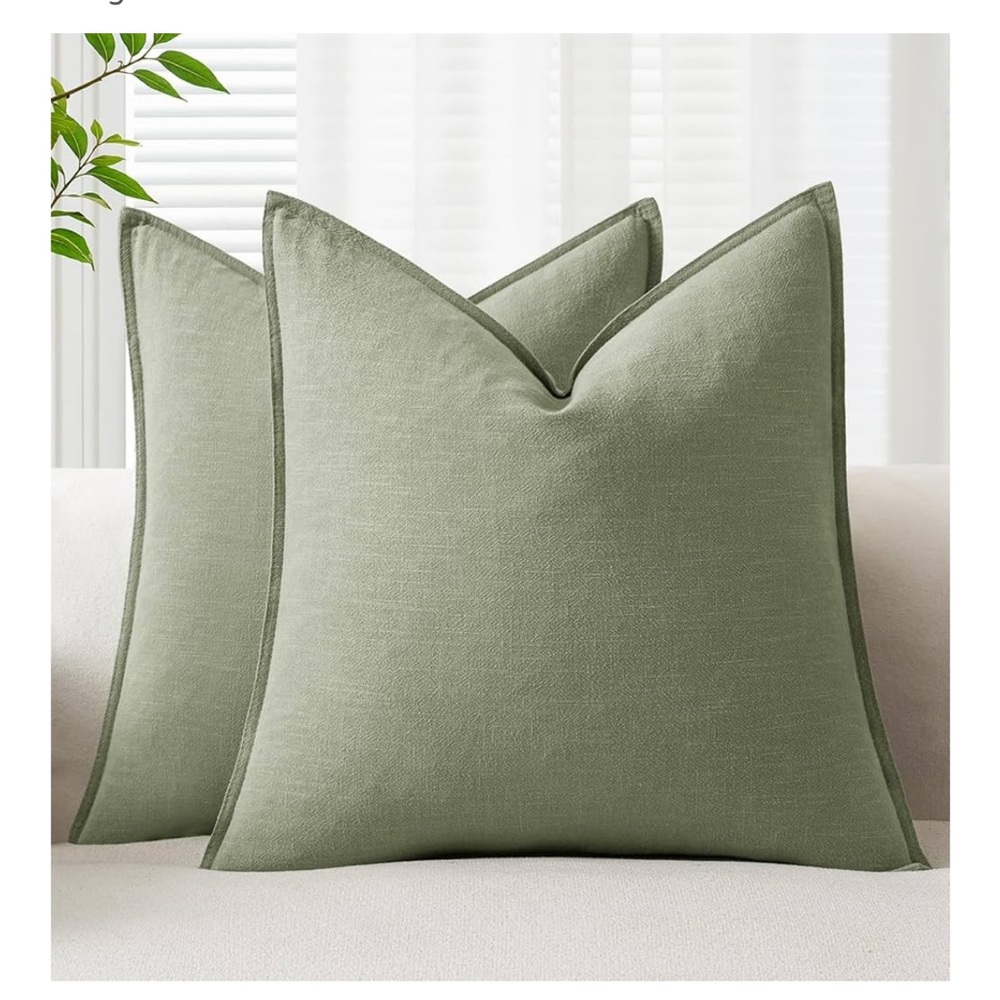 Green Throw Pillow